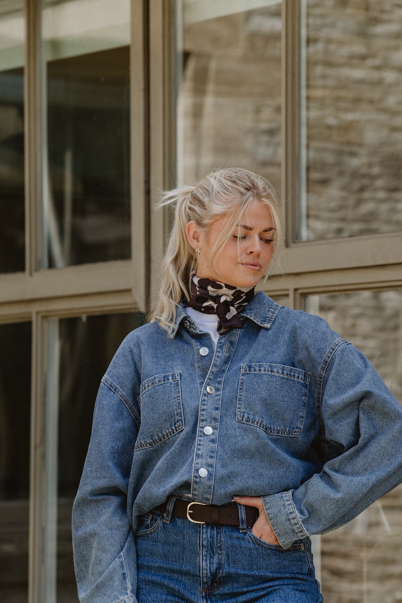 VMJENNIE Denim Shirt - Medium Blue Denim